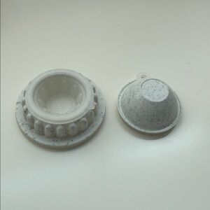 Tupperware Miniature Speckled JelloMold, Wonderlier Bowl keychain/ornament